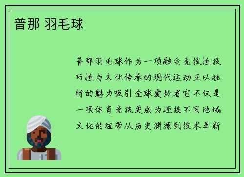 普那 羽毛球